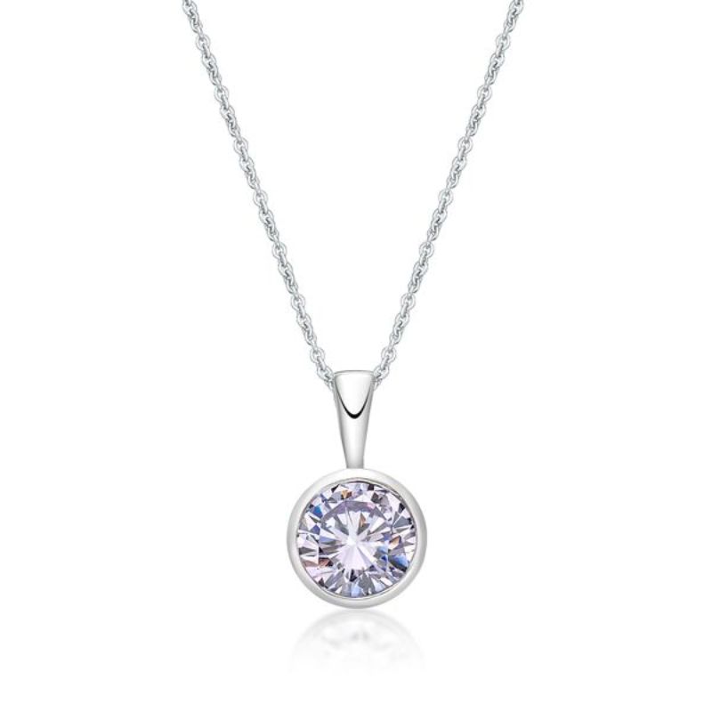 Picture of JUNE           , 5mm BEZEL PENDANT with CHAIN